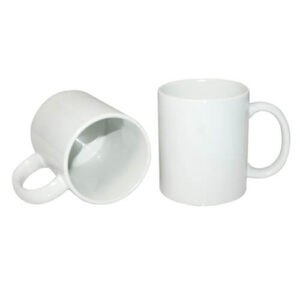 Cană albă clasa A+ 330 ml pentru transfer termic prin sublimare