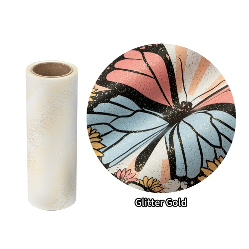 OtterPro DTF folie sclipitoare 30 cm x 100 m – auriu