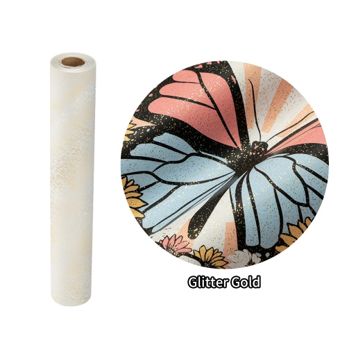 OtterPro DTF folie sclipitoare 60 cm x 100 m – auriu