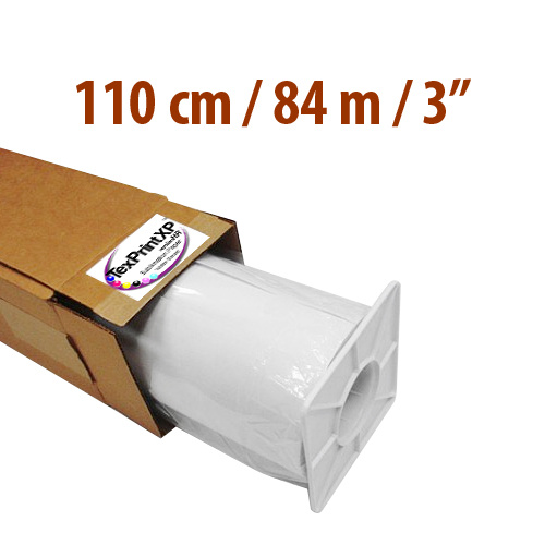Rolă de hârtie TexPrintXP-HR 110 cm x 84 m Bobină de 3″ Sublimare Transfer termic