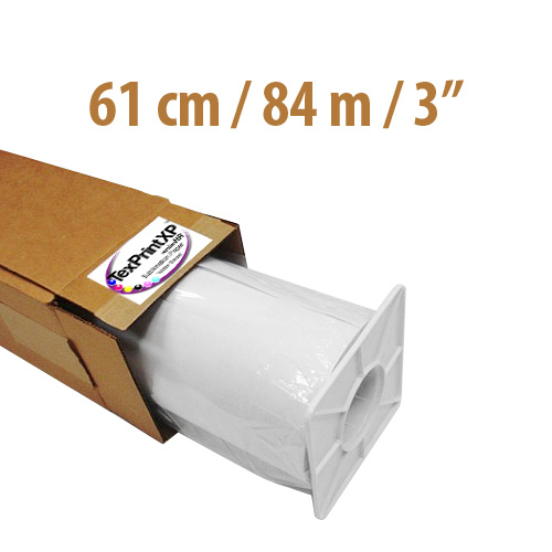 Rolă de hârtie TexPrintXP-HR Bobină de 61 cm x 84 m Bobină de 3″ Sublimare Transfer termic